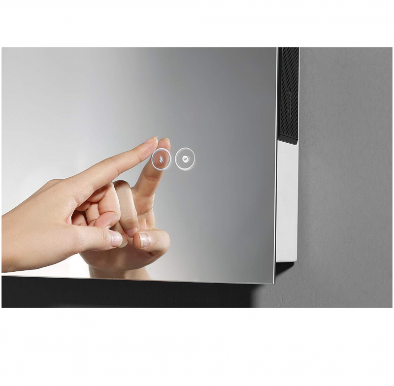 Keenware LED Bathroom Mirror With Wireless Bluetooth Speakers, Demister