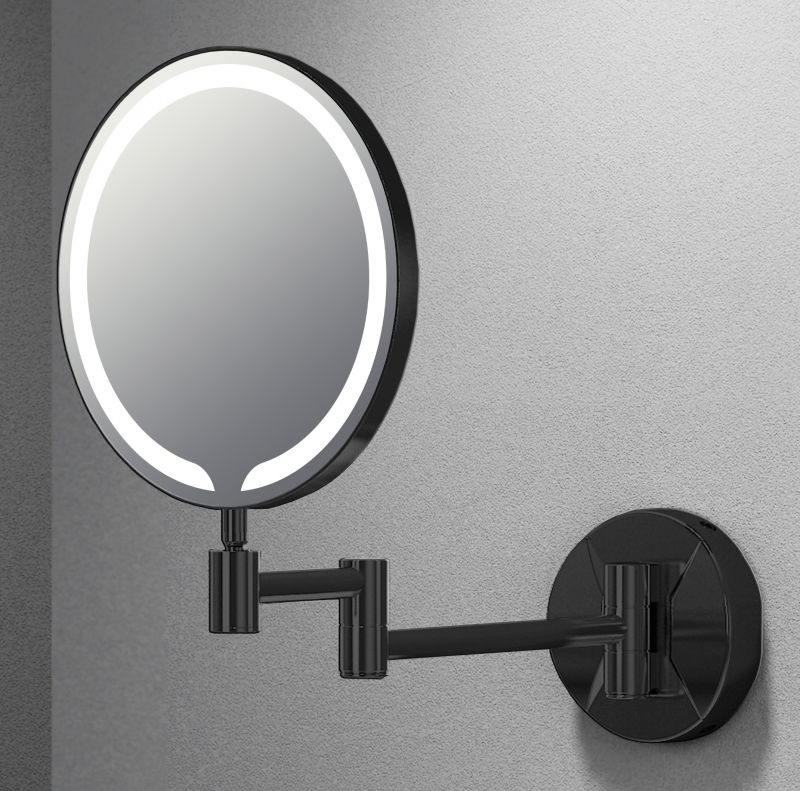 You Are Asked To Design A Shaving Mirror Keenware KBM-346 Round 8” LED Shaving / Make Up Mirror: Black