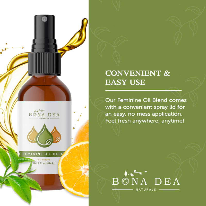 Bona Dea's Original All Natural Feminine Oil Spray 2 oz FREE